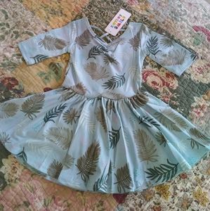 DDS palm branch dress